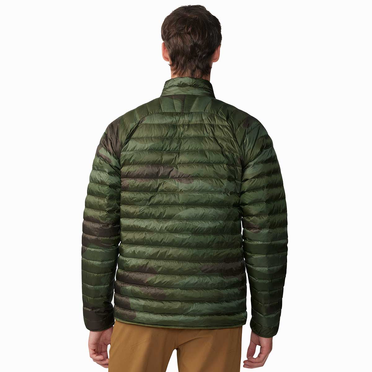Mountain Hardwear Ghost Whisperer Snap Jacket Men's in Combat Green Calaveras Camo Print